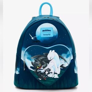 Loungefly How To Train Your Dragon Toothless & Light Fury Babies Mini Backpack